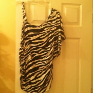 Zebra stripe top
