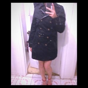 Cotton On black trench coat