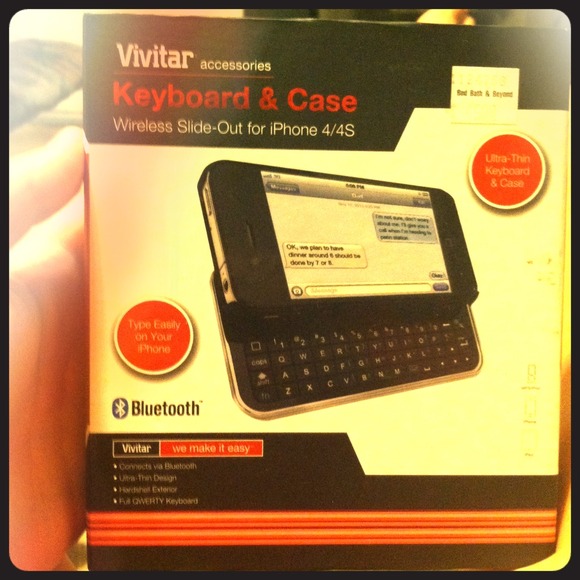 iPhone 4/4s keyboard case.