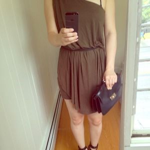 Fashionable one shouldered dress