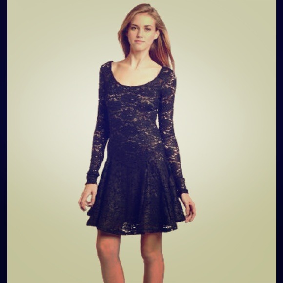 Betsey Johnson black dress with gold glitter