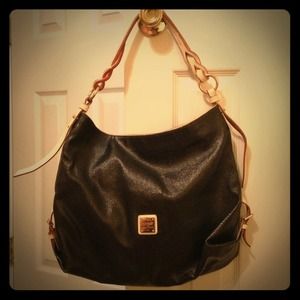 Black and white Dooney and Bourke purse