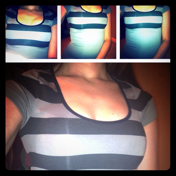 Black and grey striped shirt
