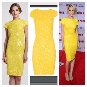 🎀SOLD🎀Alice+Olivia Taryn Beaded Dress💛💛