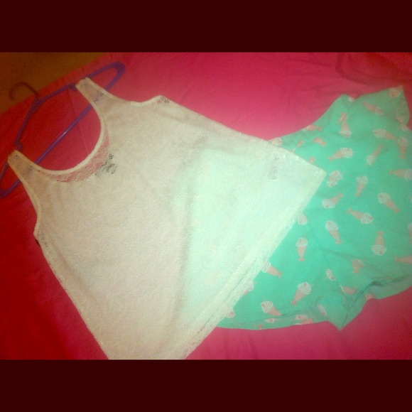 White Lace Tank