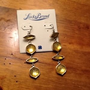 lucky amber earrings