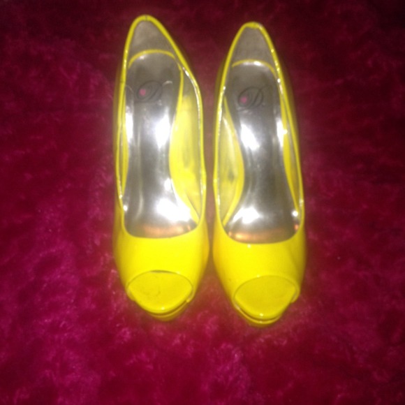 NEON OPEN TOE HEELS