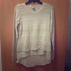Mock double layer sweater