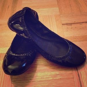 2 Pairs Tory Burch Eddie Flats in Patent