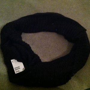 H&M Navy Blue Sequence Infinity Scarf
