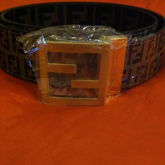Leather Reversible Fendi Belt