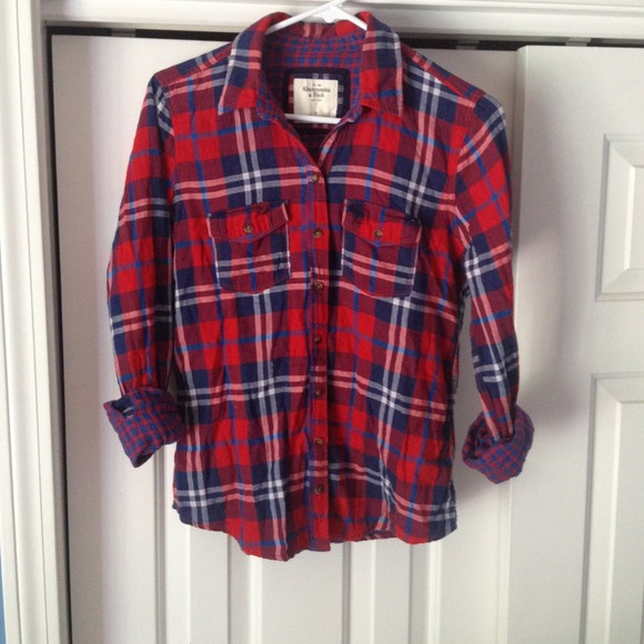 Abercrombie & Fitch Tops - 🚫 SOLD 🚫 A&F Plaid Flannel