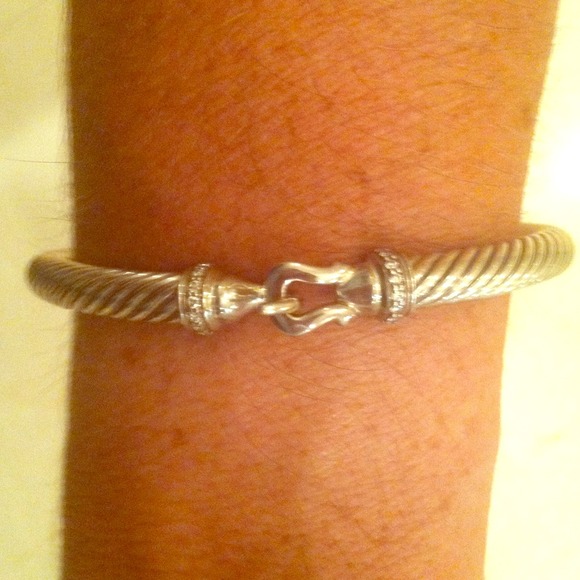 David Yurman Cable Buckle Bracelet with Diamonds