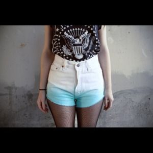 Vintage dip dyed Levi cutoffs