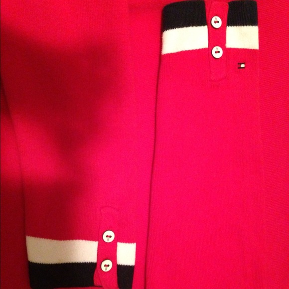 Tommy Red Knit Top NWOT - Picture 2 of 2