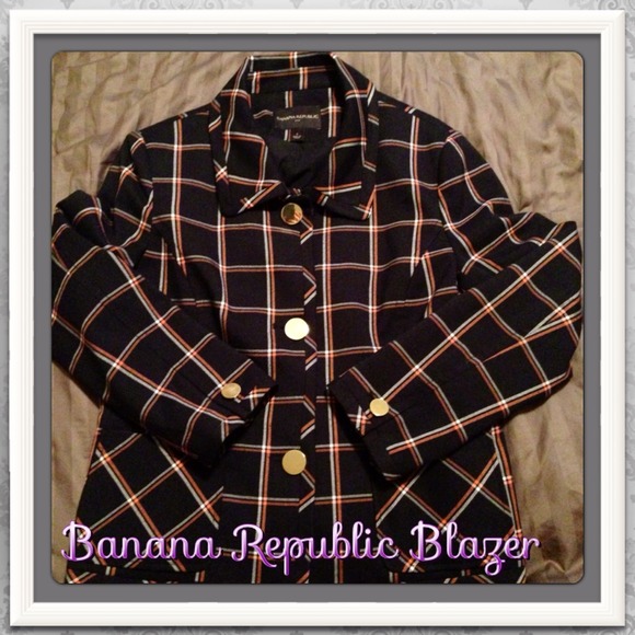 Banana Republic gold button blazer/jacket
