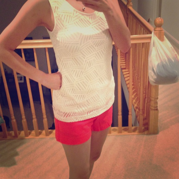 Banana Republic orange/coral shorts