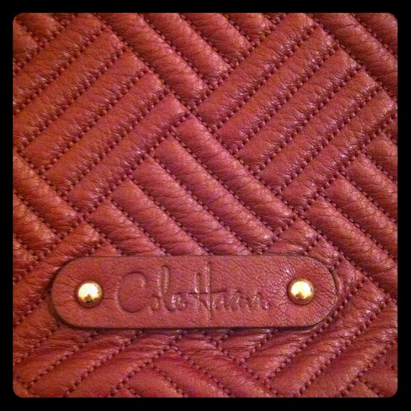 Cole Haan Burgundy Wristlet