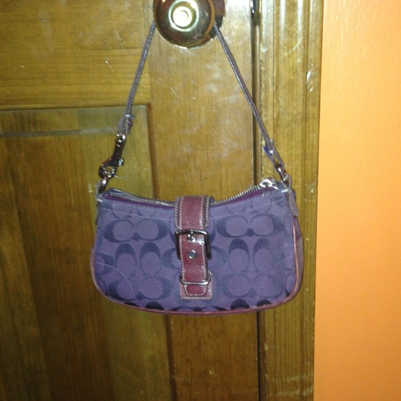 Purple cute real coach purse!