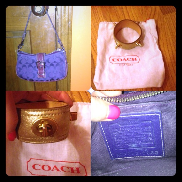 💕COACH BUNDLE!!! One purse and one bracelet!