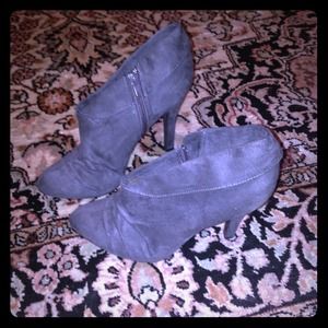 Charlotte Russe gray booties!