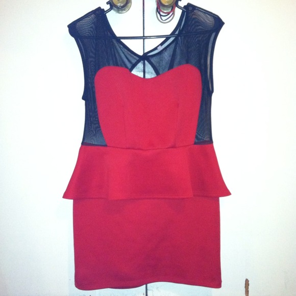 Like New Red Mesh Dress