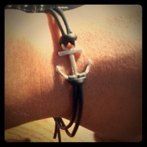Handmade Anchor Charm Bracelet