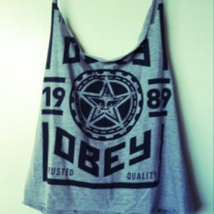 Obey high low shirt
