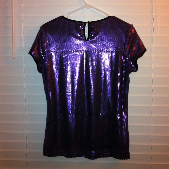 Purple Sequin Top - Picture 2 of 3