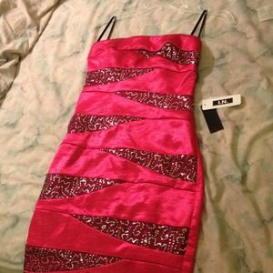 Hot pink/red party dress!! Brand new!!