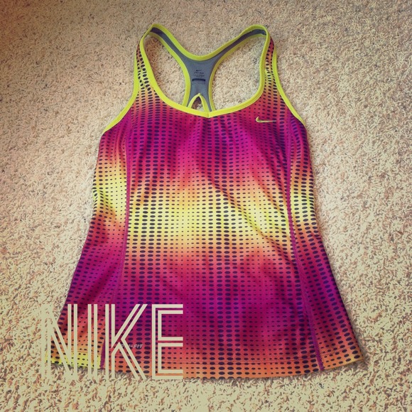 NIKE dri fit work out racer back tank- NEW