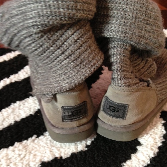 Gray Sweater Ugg Boots