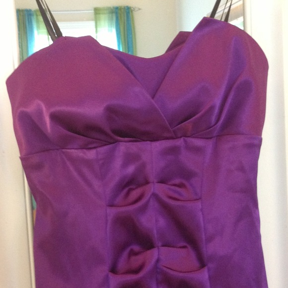 Beautiful Purple Morgan & Co. Strapless Dress - Picture 2 of 4