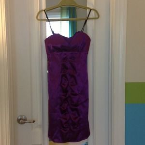 Beautiful Purple Morgan & Co. Strapless Dress
