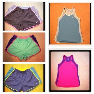 Nike Dri-Fit Running Shorts and Tank Bundle
