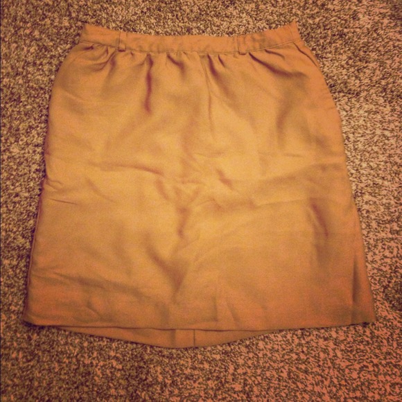 Forever 21 Dresses & Skirts - Tan Skirt with Skinny Belt Loops