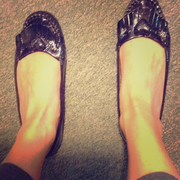 Coach black flats