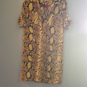 New York & company dress  alligator print