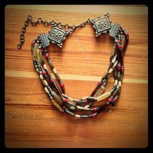 Beaded belt -  fastens from 30- 41 in