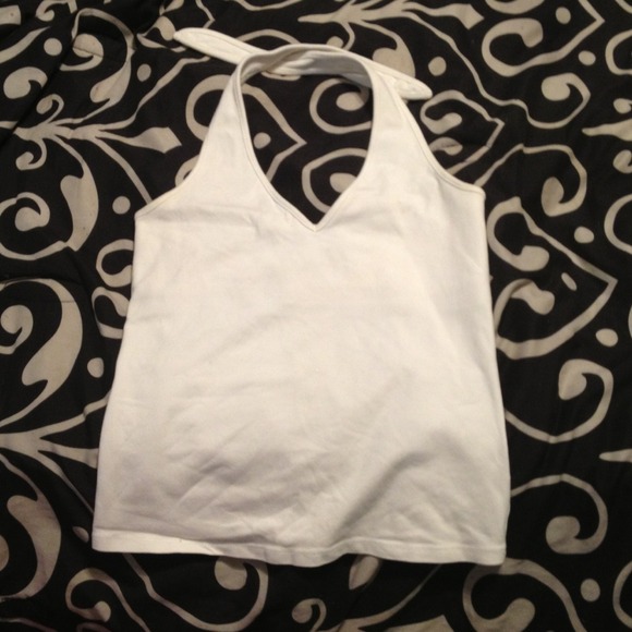 White Gap Halter Top Size S