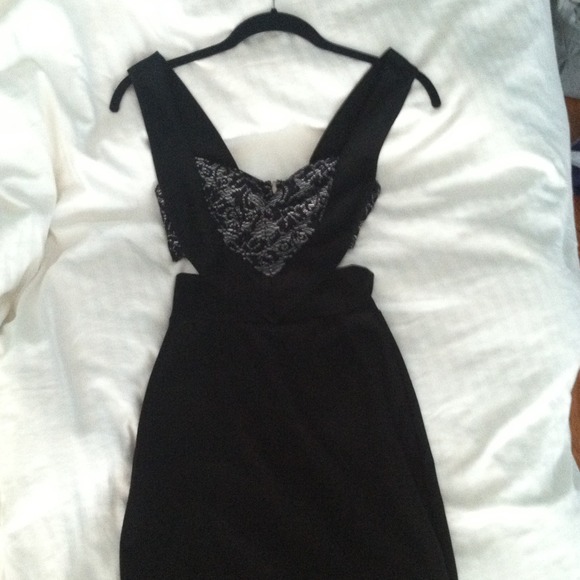 Sexy black lace, cutout dress!! NEVER WORN