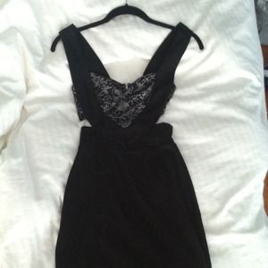 Sexy black lace, cutout dress!! NEVER WORN