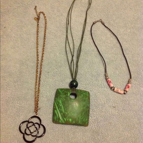 3 costume necklaces