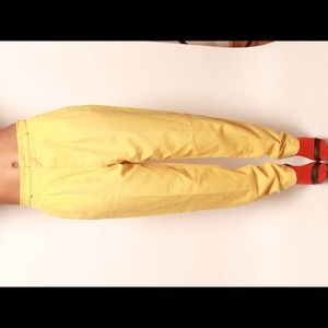 Yellow high waisted pants