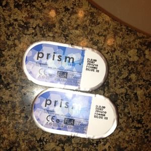 Bright blue contacts