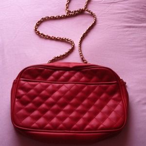 Cherry red crossbody bag