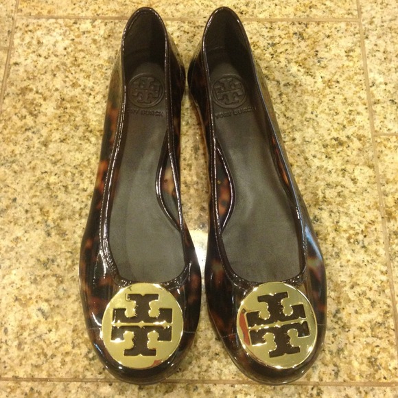 Tory Burch Tortoise Reva Ballerina Flat