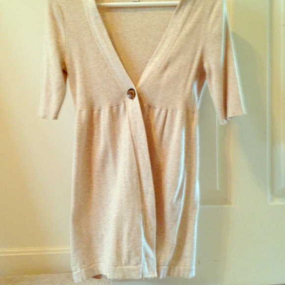 Banana Republic - one button sweater, half sleeve