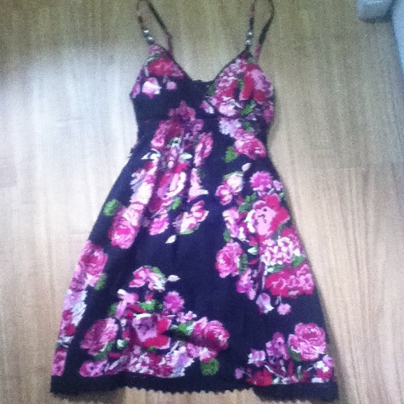 Floral spaghetti strap dress