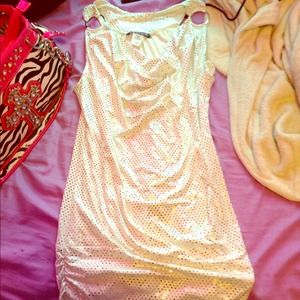 Wet seal white sequin dress